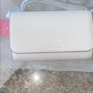Kate Spade  Cameron small flap crossbody- White